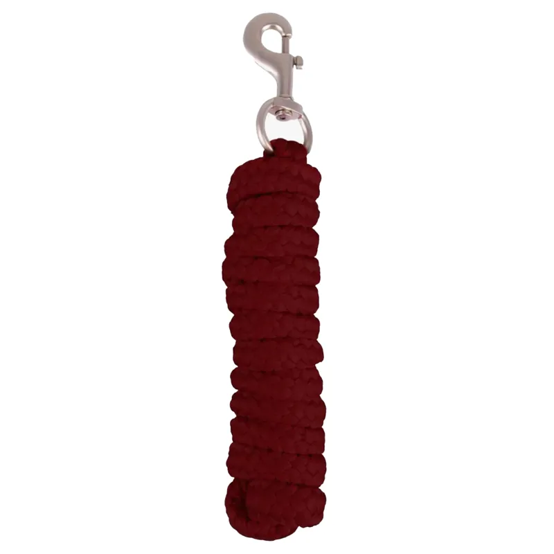 QHP Heavy Snap Clip Lead Rope - Burgundy