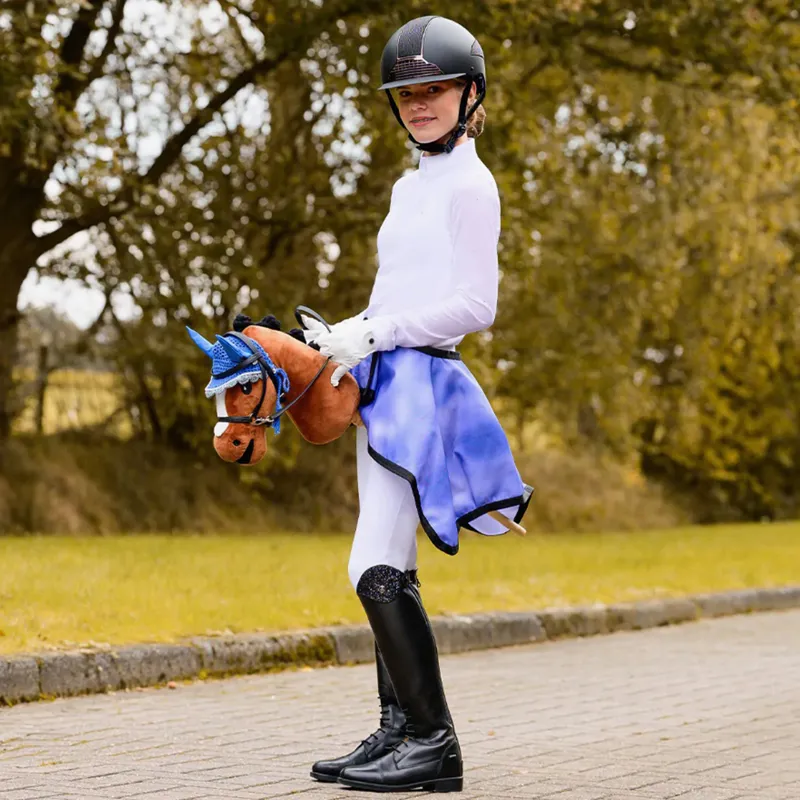 QHP Hobby Horse Exercise Rug - Cobalt Blue-2