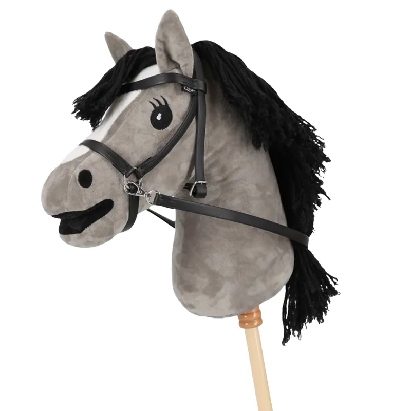 QHP Hobby Horse Bitless Bridle - Black