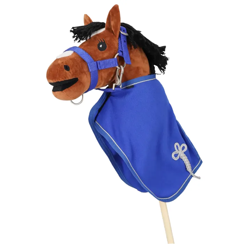 QHP Hobby Horse Fleece Rug - Cobalt Blue