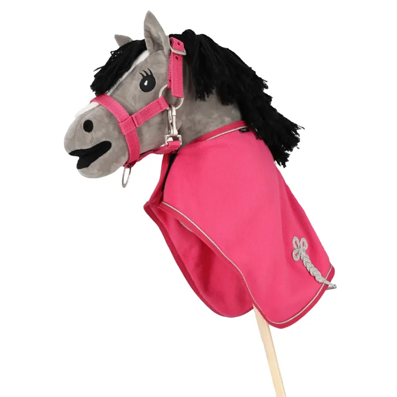 QHP Hobby Horse Fleece Rug - Fuchsia