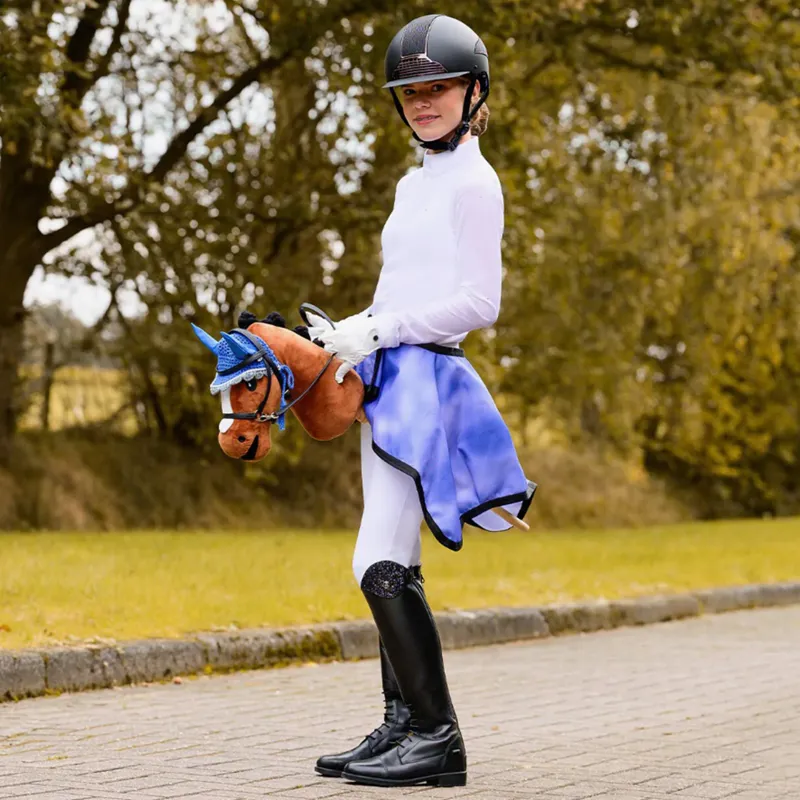 QHP Hobby Horse Fly Hood - Cobalt Blue-1