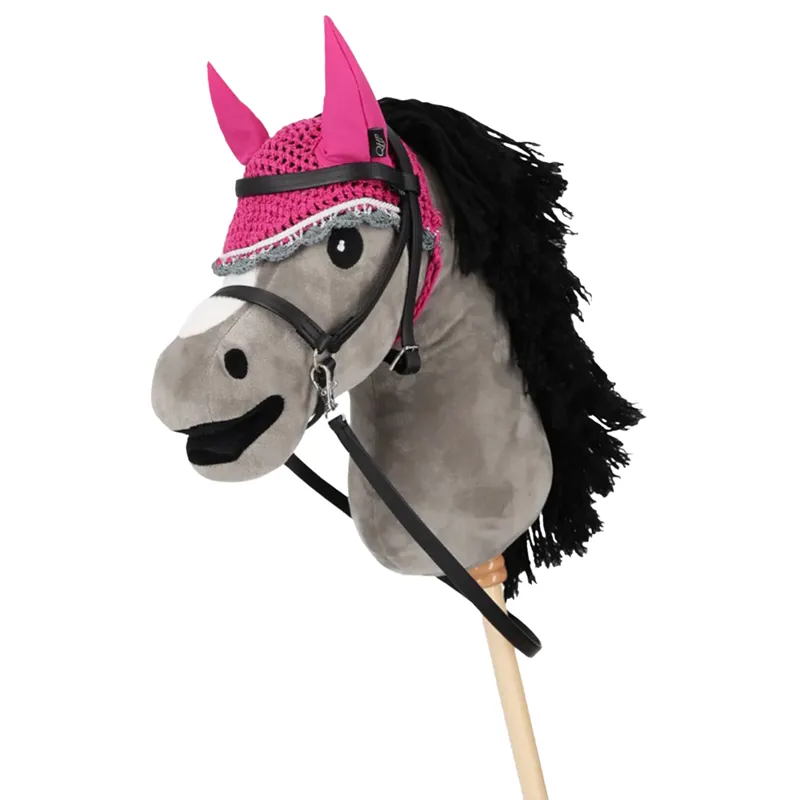 QHP Hobby Horse Fly Hood - Fuchsia