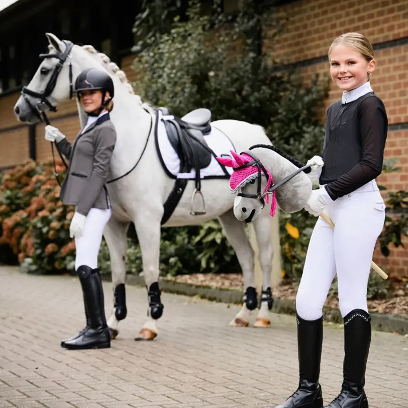 QHP Hobby Horse Toy - Grey-3