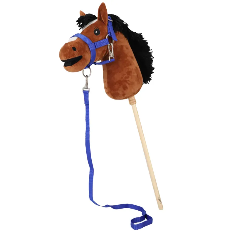 QHP Hobby Horse Headcollar and Lead Set - Cobalt Blue
