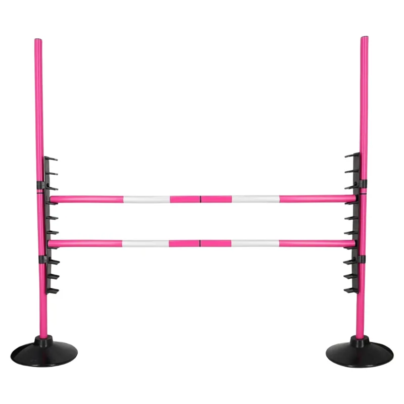 QHP Hobby Horse Jump Set - Fuchsia