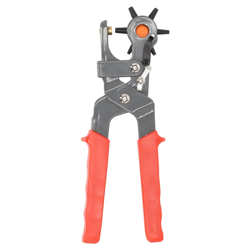 QHP Leather Hole Punch - Red-1