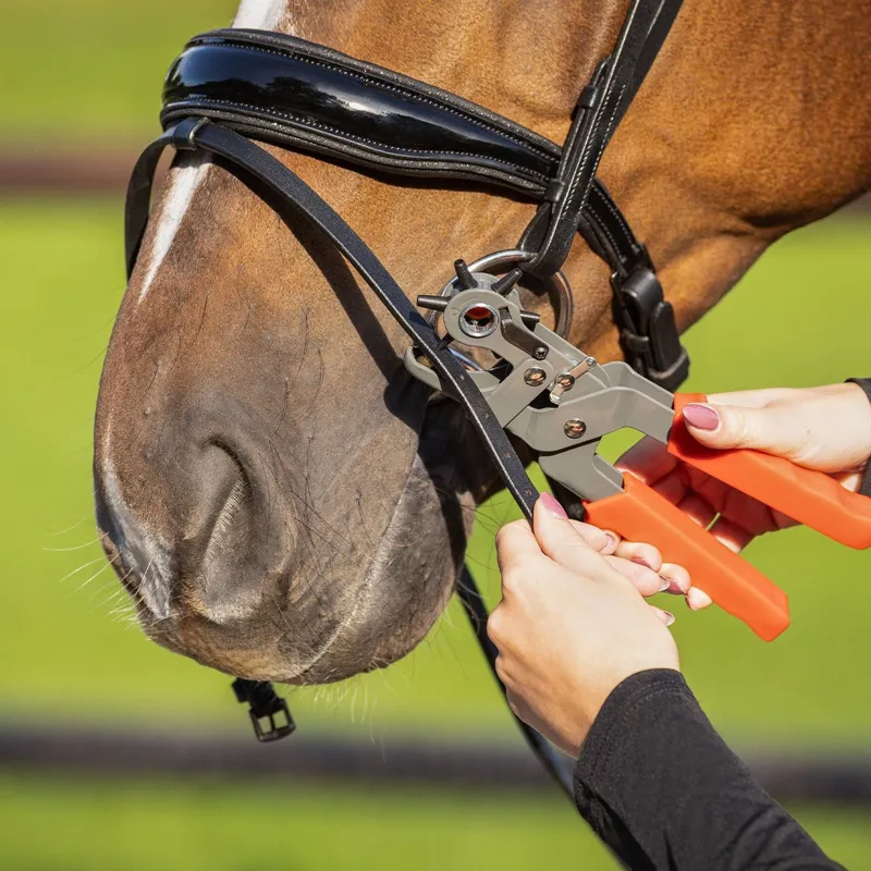 QHP Leather Hole Punch - Red-2