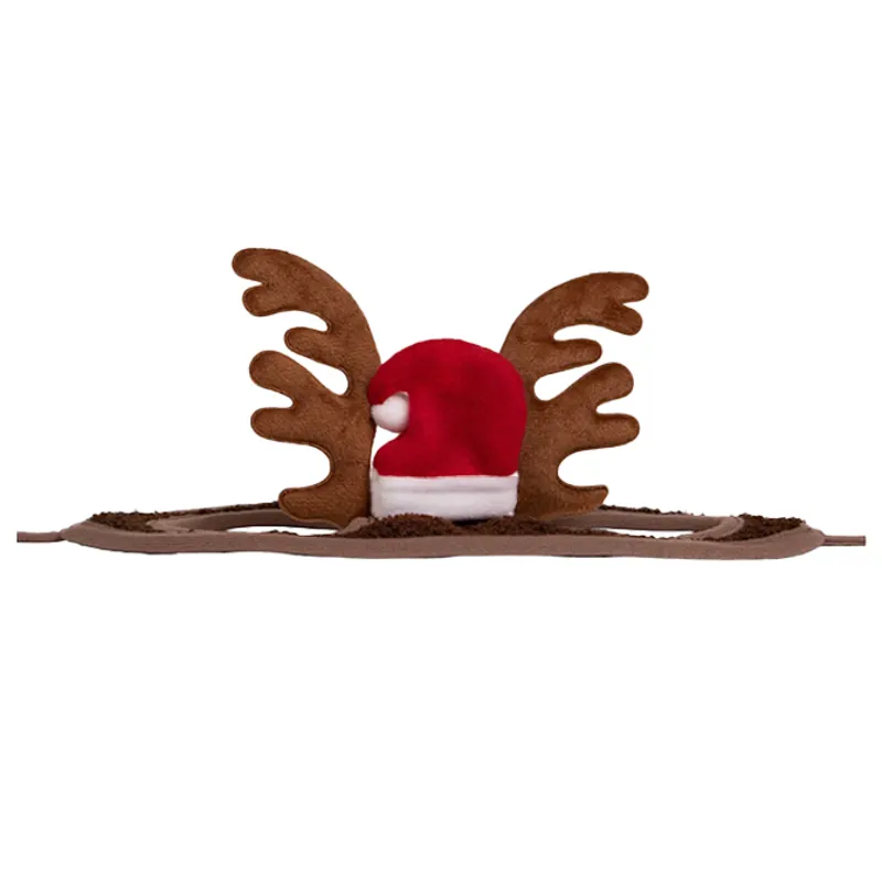 QHP Christmas Horse Hat - Antlers-1