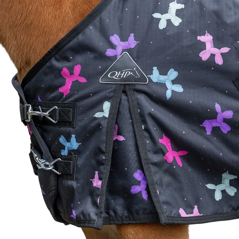 QHP Isalyn 100g Turnout Rug - Unicorn Dream-5