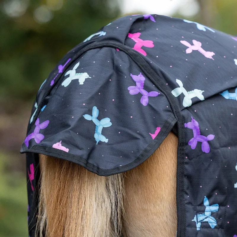 QHP Isalyn 100g Turnout Rug - Unicorn Dream-4