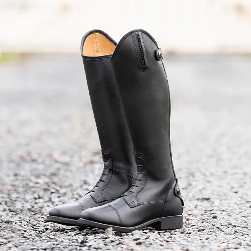 QHP Jessy Junior Tall Riding Boots - Black-3