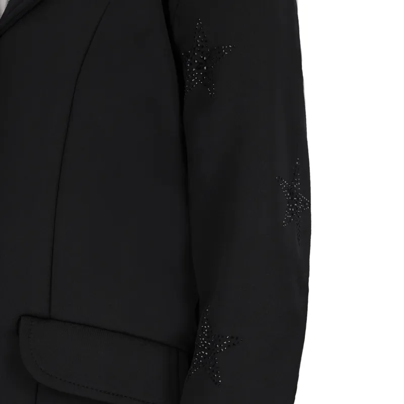 QHP Jipp Junior Girls Show Jacket - Black-2