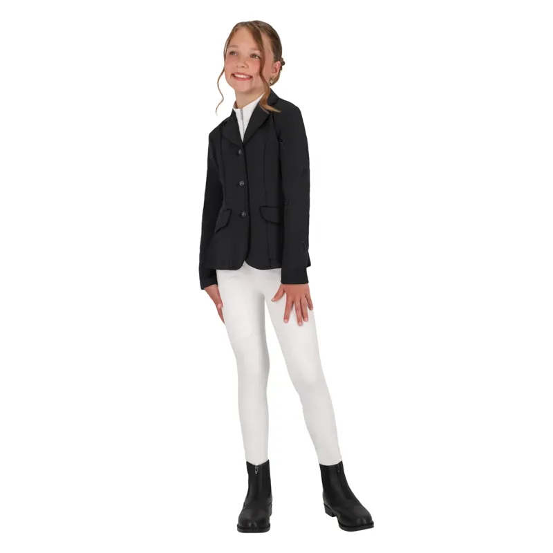 QHP Jipp Junior Girls Show Jacket - Black-4