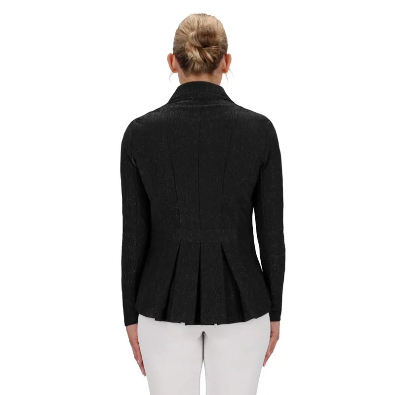 QHP Kynlee Glitter Womens Show Jacket - Black-1