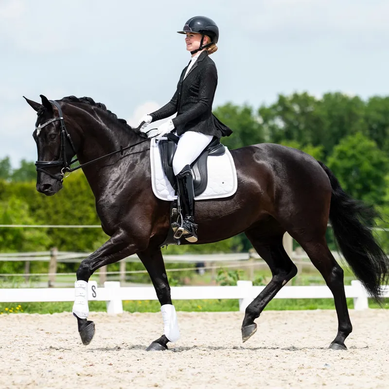 QHP Kynlee Glitter Womens Show Jacket - Black-5