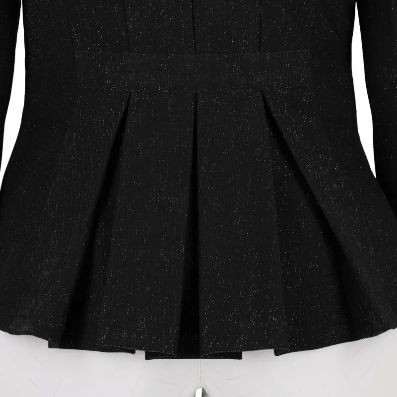 QHP Kynlee Glitter Womens Show Jacket - Black-7