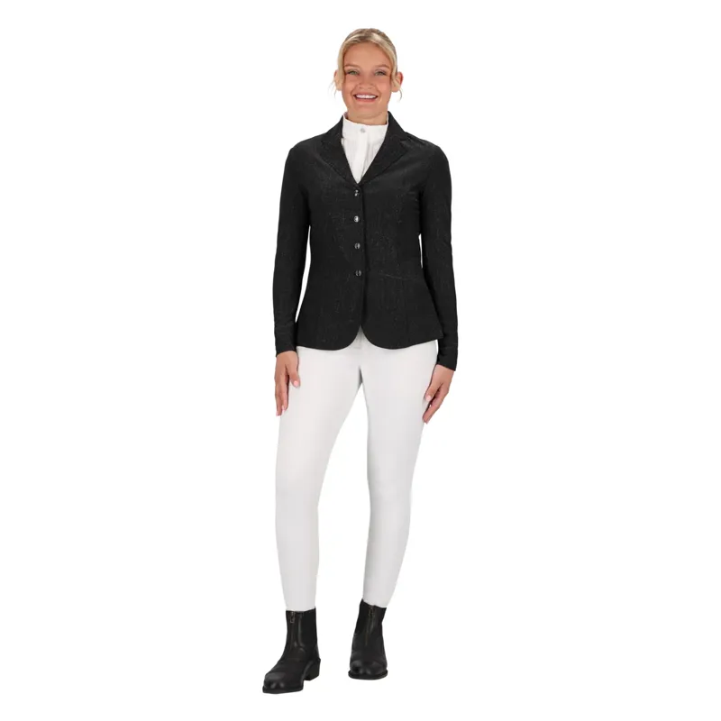 QHP Kynlee Glitter Womens Show Jacket - Black-9