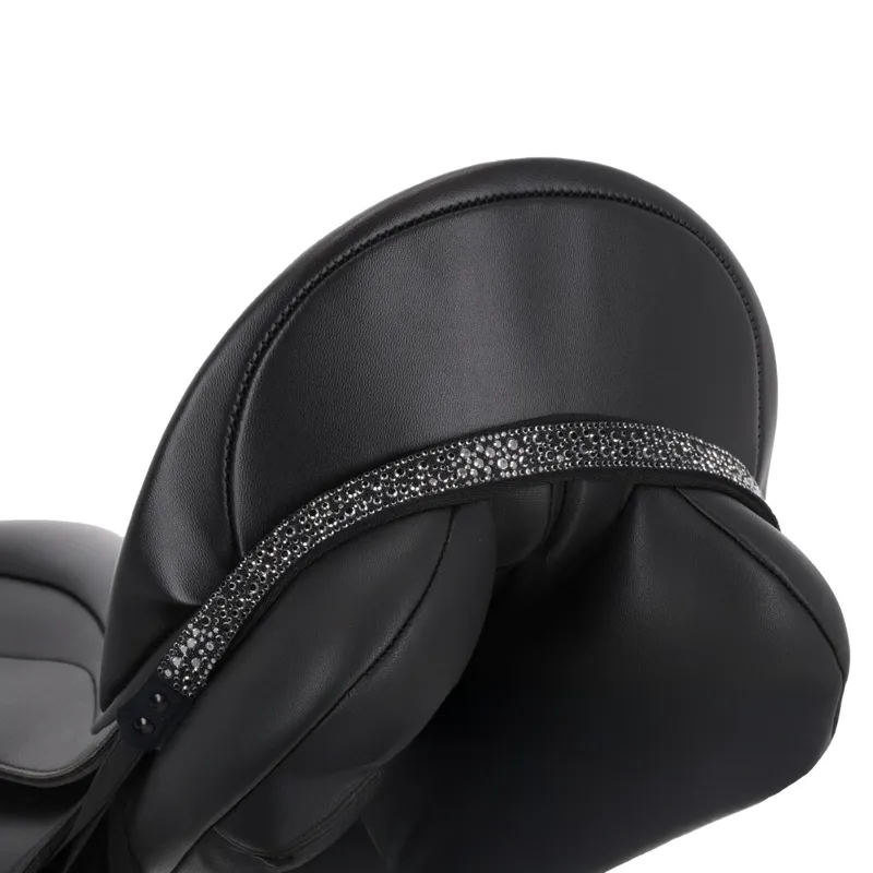 QHP Lagos Saddle Jewel - Black-1