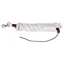 QHP 4.2m Lead Rope - 14mm Wide - White/Burgundy
