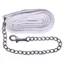 QHP Soft Lead Rope with Chain - White