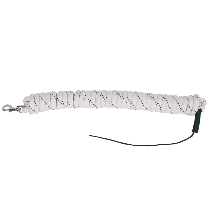 QHP 6.8m Lead Rope -12mm Wide - White/Dark Green