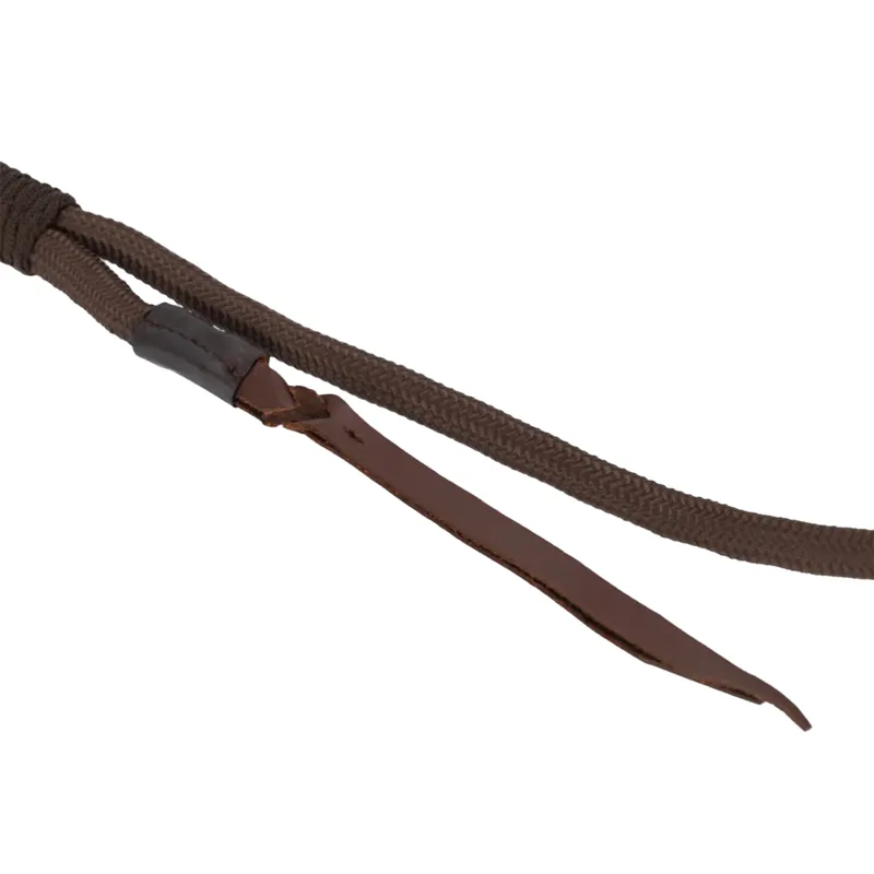 QHP Liberta Adjustable Neck Rope - Brown-2