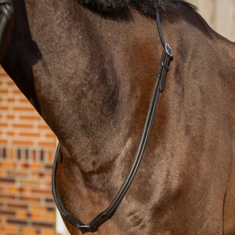 QHP Liberta Leather Neck Rope - Black-1