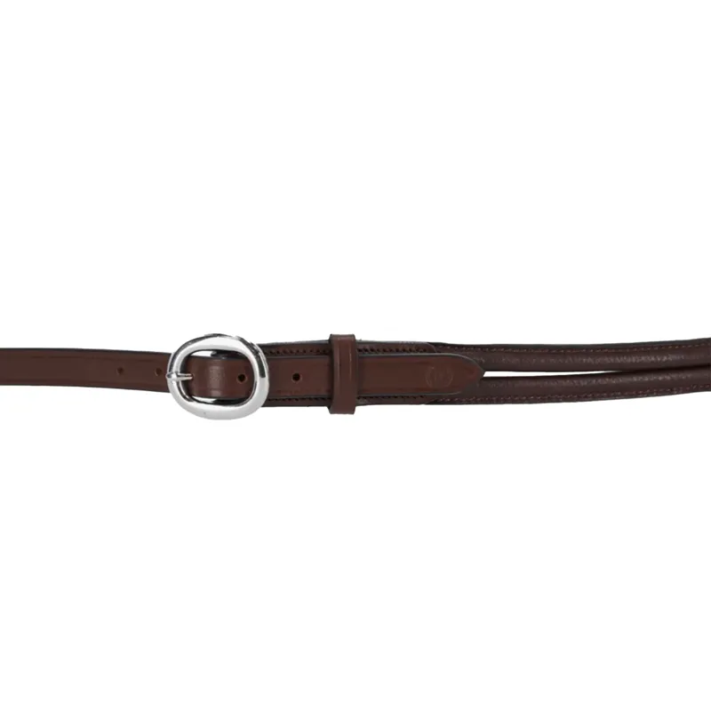 QHP Liberta Leather Neck Rope - Brown-3