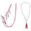 QHP Liberty Combi Rope Halter with Reins - Flamingo