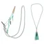 QHP Liberty Combi Rope Halter with Reins - Ice Green