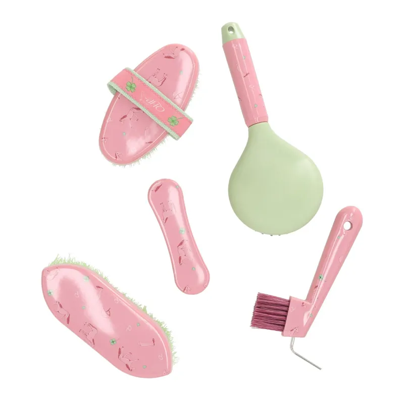 QHP Lucky Start Grooming Set - Soft Pink-3