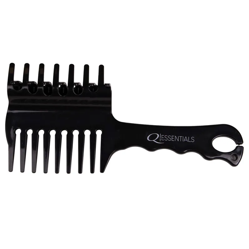QHP Mane Comb with Clip - Black