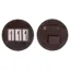 QHP Modeste Round Number Holder - Brown