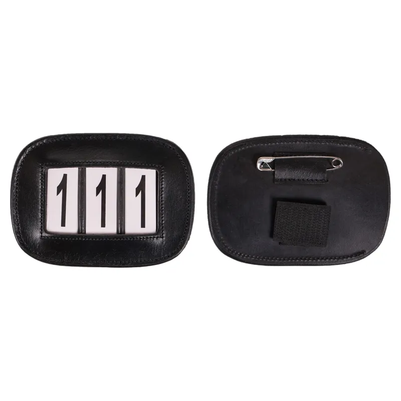 QHP Modeste Square Number Holder - Black