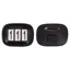 QHP Modeste Square Number Holder - Black