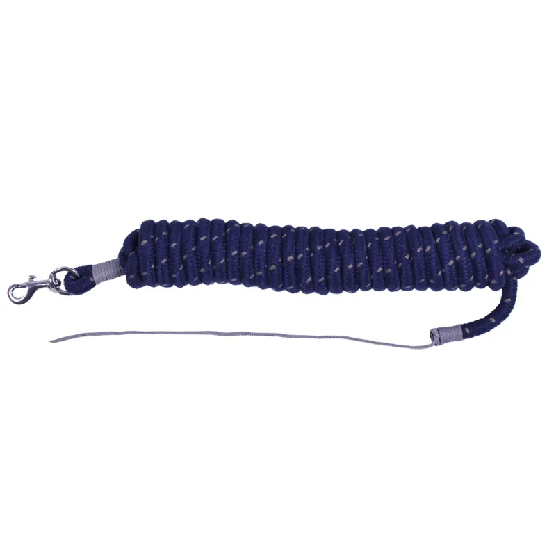 QHP 6.8m Lead Rope -12mm wide - Navy/Grey