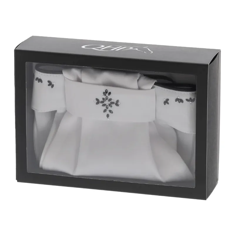 QHP Nova Stock Tie - White/Black-5