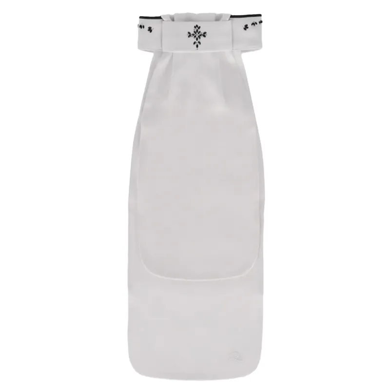 QHP Nova Stock Tie - White/Black