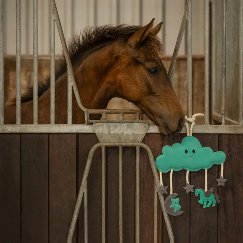 QHP Novy Horse Stable Toy - Green-1