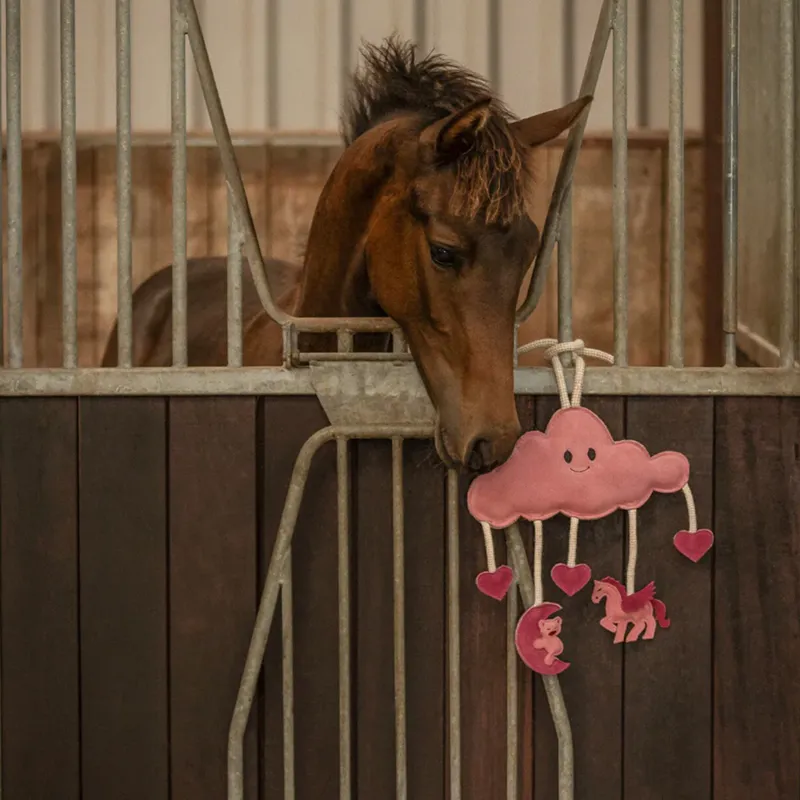 QHP Novy Horse Stable Toy - Pink-1