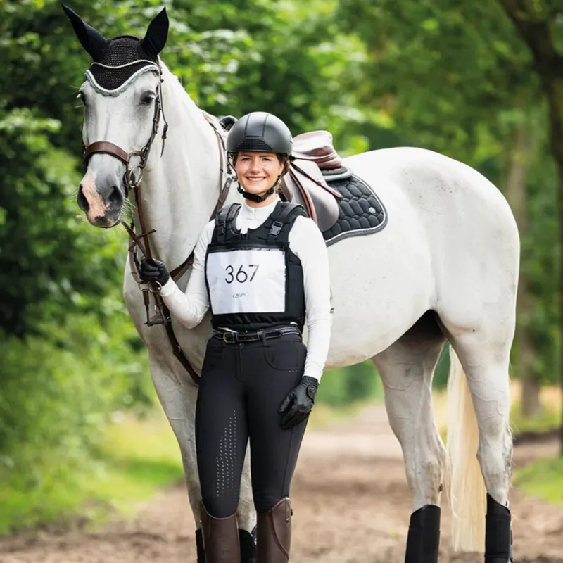 QHP Number Bib with Zipper - Black-6