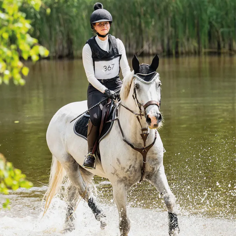 QHP Number Bib with Zipper - Black-2