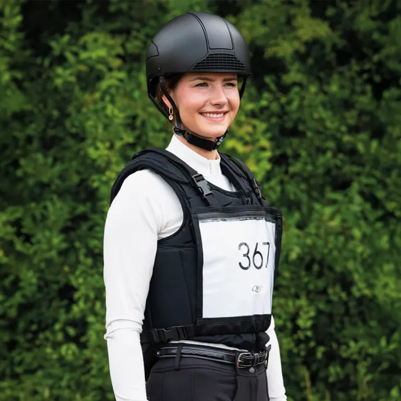 QHP Number Bib with Zipper - Black-1