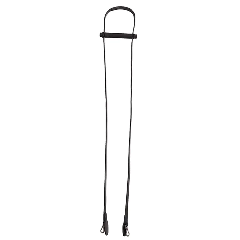 QHP One Hand Leather Reins - Black-1