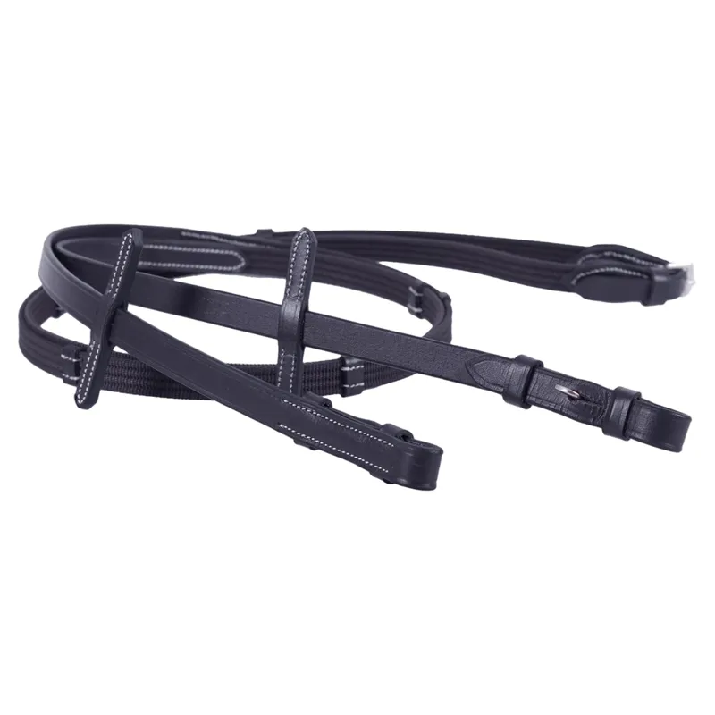 QHP Ontario Bridle with Reins - Black-9