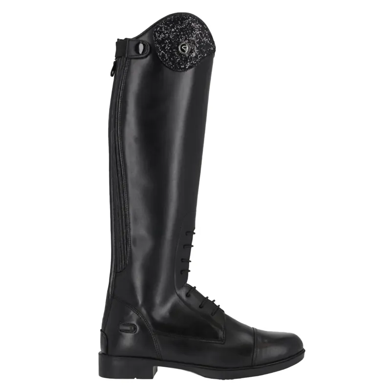 QHP Romy Junior Girls Tall Riding Boots - Black-6