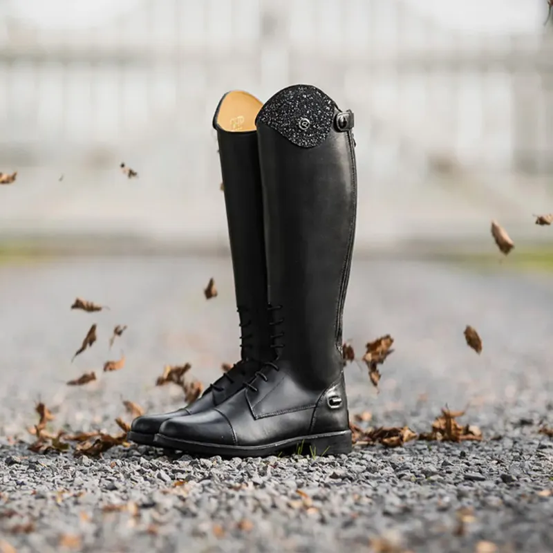 QHP Romy Junior Girls Tall Riding Boots - Black-5