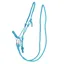 QHP Colour Rope Headcollar with Reins - Sky