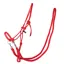 QHP Free Riding Rope Halter with Reins - Bright Red